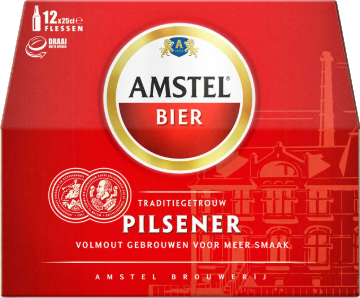 Amstel doos van 12 flesjes á 0,25 liter